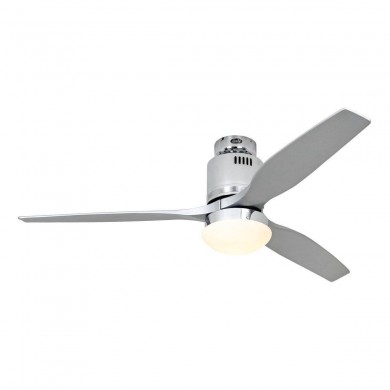 Ventilateur Plafond Aerodynamix Eco 132cm Chromé Poli Argenté