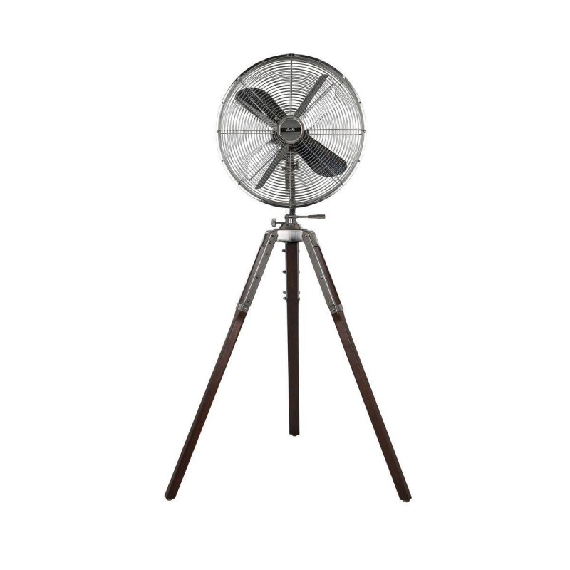 Ventilateur sur pied Retro Airstyle Chromé Noyer